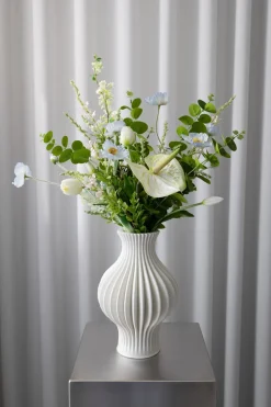 Bright Summer Kunstig Blomsterbuket, Blue/White/Green