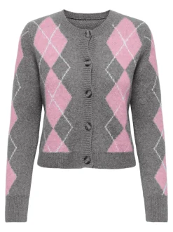 Brighton Life Cardigan, Medium Grey Melange/Romance, S
