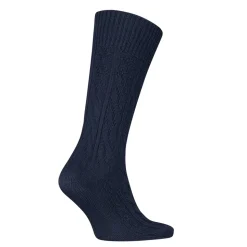 Cable Strømper, Navy, 43-46