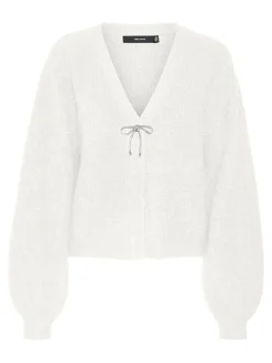Caia Bow Cardigan, Snow White, L