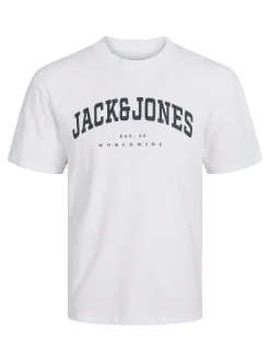 Caleb Varsitu O-Neck T-shirt, White, 164 cm