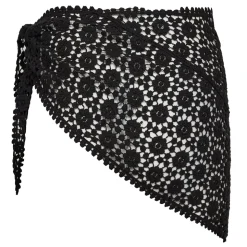 CalinCC Crochet Scarf Skirt, Black