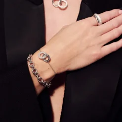 Carrara Armbånd, Silver, 18 cm