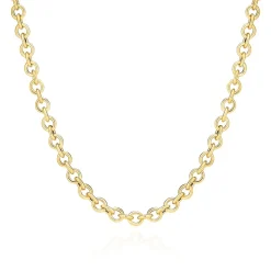 Carrara Halskæde, Gold Plated, 45 cm