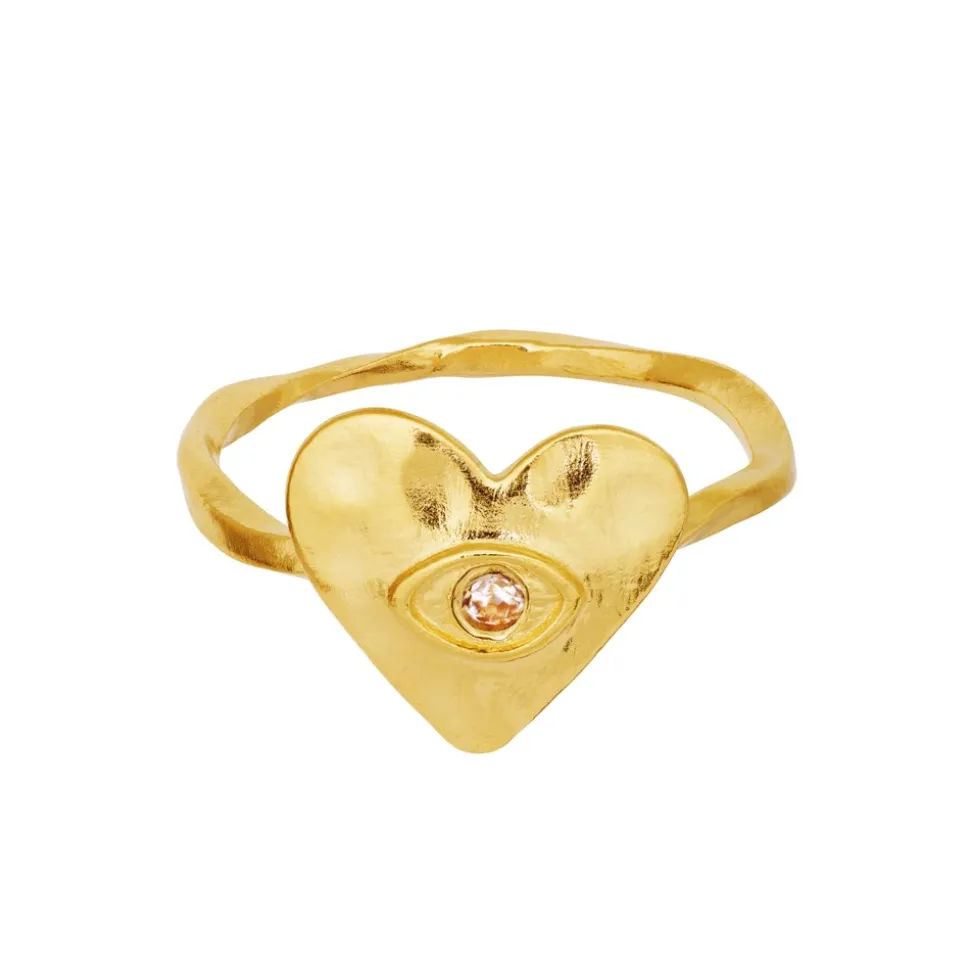 Cassia Ring, Gold Plated, 57