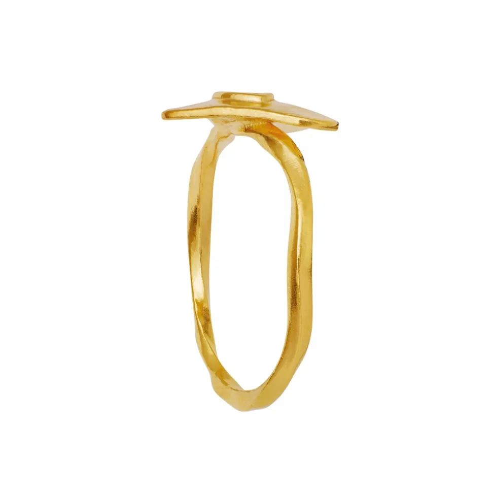Cassia Ring, Gold Plated, 57