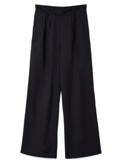 Caysa Wide Bukser, Black, S