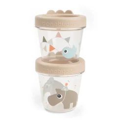 Celebration 2-pak Babymads Bøtte, Klar/Sand