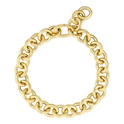 Chain Carrara Armbånd, Gold Plated, 18 cm