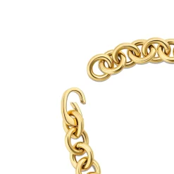Chain Carrara Armbånd, Gold Plated, 18 cm