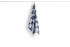 Check Håndklæde, Steel Blue, 70x136 cm