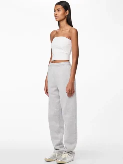 Chilli Straight Sweatpants, Light Grey Melange, L