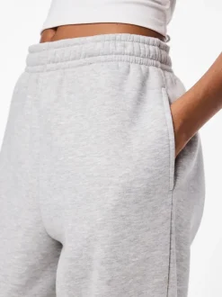 Chilli Straight Sweatpants, Light Grey Melange, L