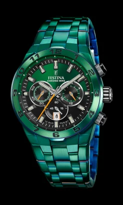 Chrono Bike Limited Edition 20676/1 Herreur, Green, 44,5 mm