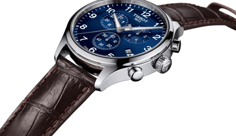 Chrono Xl T116.617.16.047.00 Herreur, Brown/Blå, 45 mm