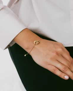 Chunky Eternal Armbånd, Gold, 16-19 cm