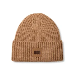 Chunky Rib Beanie, Camel