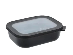 Cirqula Rektangulær Skål, Sort, 1000 ml