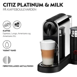 Citiz Platinum&Milk Kaffemaskine, Steel