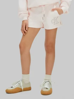 CK Logo Shorts, Pearl, 164 cm