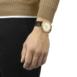 Classic Dream T129.410.36.261.00 Herreur, Guld/Brun, 42 mm