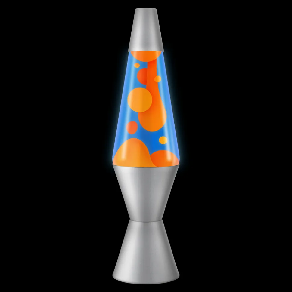 Classic Lava Lampe, Orange/Blue