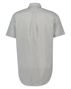 Classic Poplin Check Skjorte, Juniper Green, XL