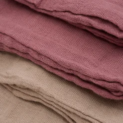 Cloth Muslin Solid 4-pak Stofbleer, Withered Rose