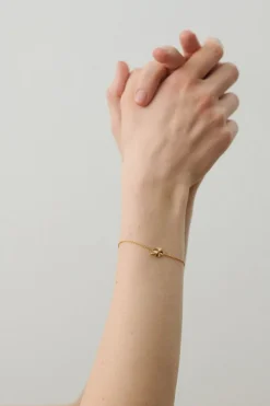 Clover Armbånd, Gold Plated, 15-18 cm