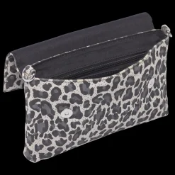 Clutch, Grey Leo Print