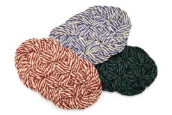 Coco Swirl Dørmåtte, Bordeaux/Off-White, 40x80 cm