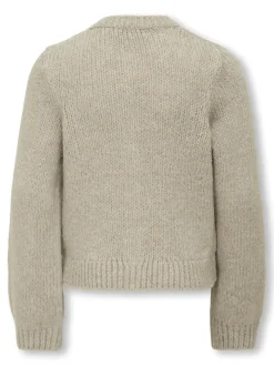 Cody Bow Cardigan, Pumice Stone/Bows, 158-164 cm