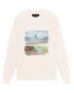 Collage Crewneck Sweatshirt, Off White, XXL