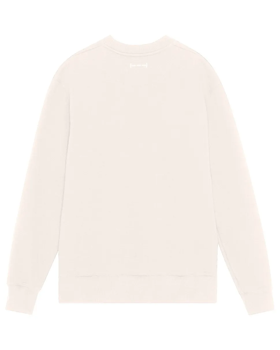 Collage Crewneck Sweatshirt, Off White, XXL
