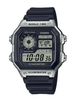 Collection AE-1200WH-1CVEF Digitalur, Black, 43 mm