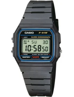 Collection Timeless F-91W-1YEG Digitalur, Black, 33 mm