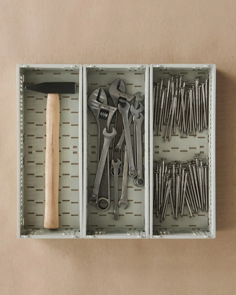 Colour Crate Mini Oblong Kasse, Grey