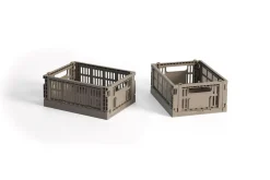 Colour Crate Mini 2-pak Kasse, Warm Grey