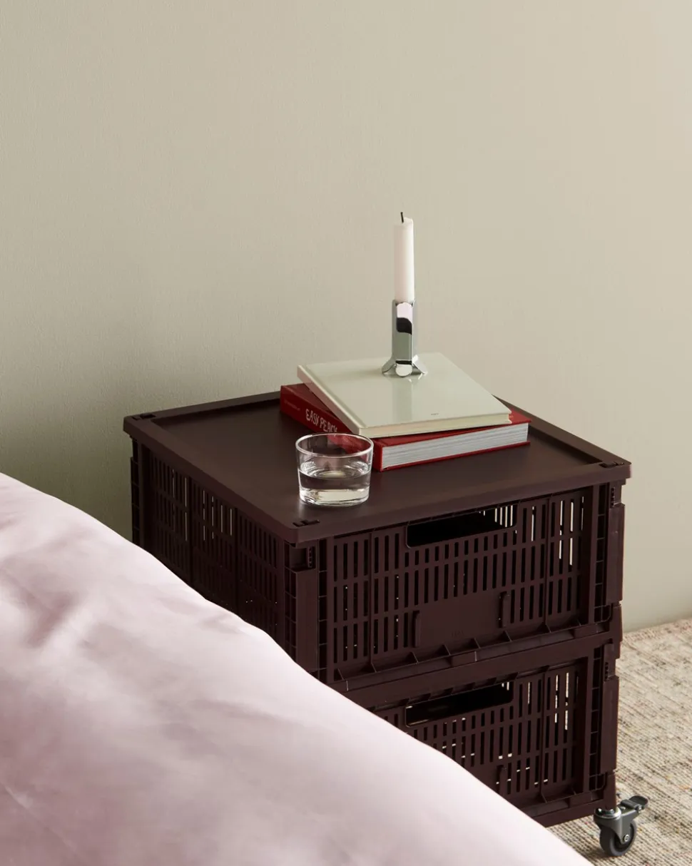 Colour Crate Square Large Kasse, Bordeaux