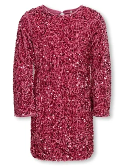 Confidence Kjole, Rose Wine, 158-164 cm