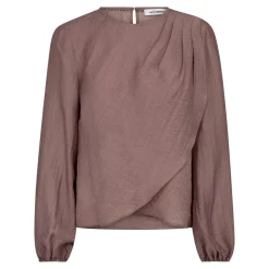 ConnyCC Drape Bluse, Old Rose, M