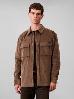 Corduroy Pocket Relaxed Overshirt, Morel, L