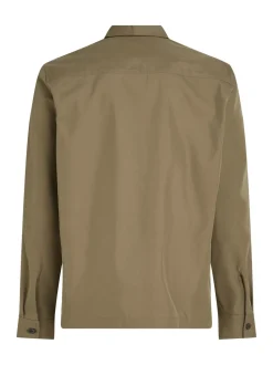 Cotton Blend Overshirt, Tarmac, S