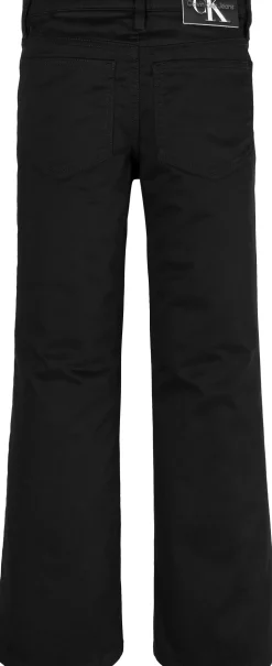 Cotton Sateen 5-pocket Jeans, Black, 152 cm