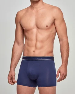 Cotton Stretch 3-pak Boxershorts, Blue/Dark Grey/Black, XL