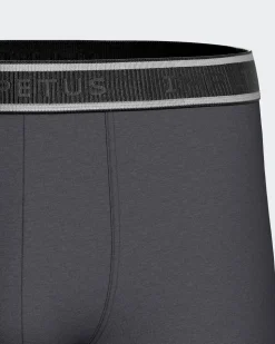 Cotton Stretch 3-pak Boxershorts, Blue/Dark Grey/Black, XL