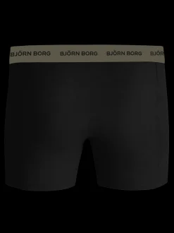 Cotton Stretch 5-pak Boxershorts, Print/Grøn, M