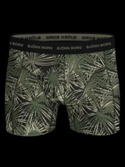 Cotton Stretch 5-pak Boxershorts, Print/Grøn, M