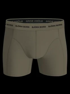 Cotton Stretch 5-pak Boxershorts, Print/Grøn, M