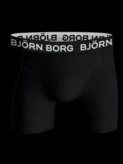 Cotton Stretch 3-pak Boxershorts, Sort/Print/Blå, M